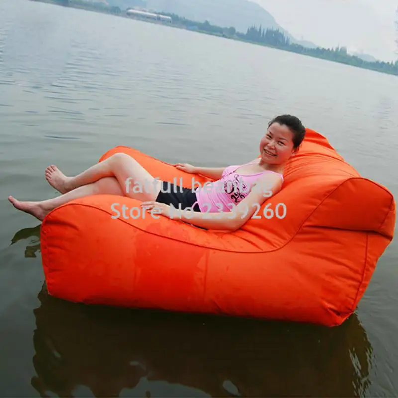 Чехол только без наполнителя-ylow Открытый водонепроницаемый плавающий матрац для отдыха - Цвет: orange