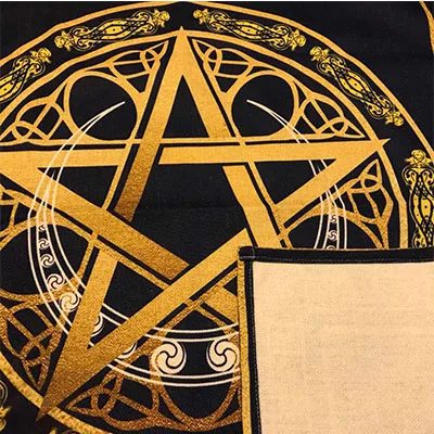 Алтарь Таро ткань для настольных игр карты скатерть хлопок и лен Wicca церемония