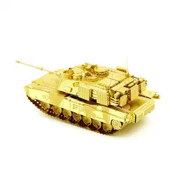 Microworld 3D DIY металлическая головоломка M1 ABRAMS модели танков интеллектуальная развивающая головоломка лазерная резка подарки игрушки для