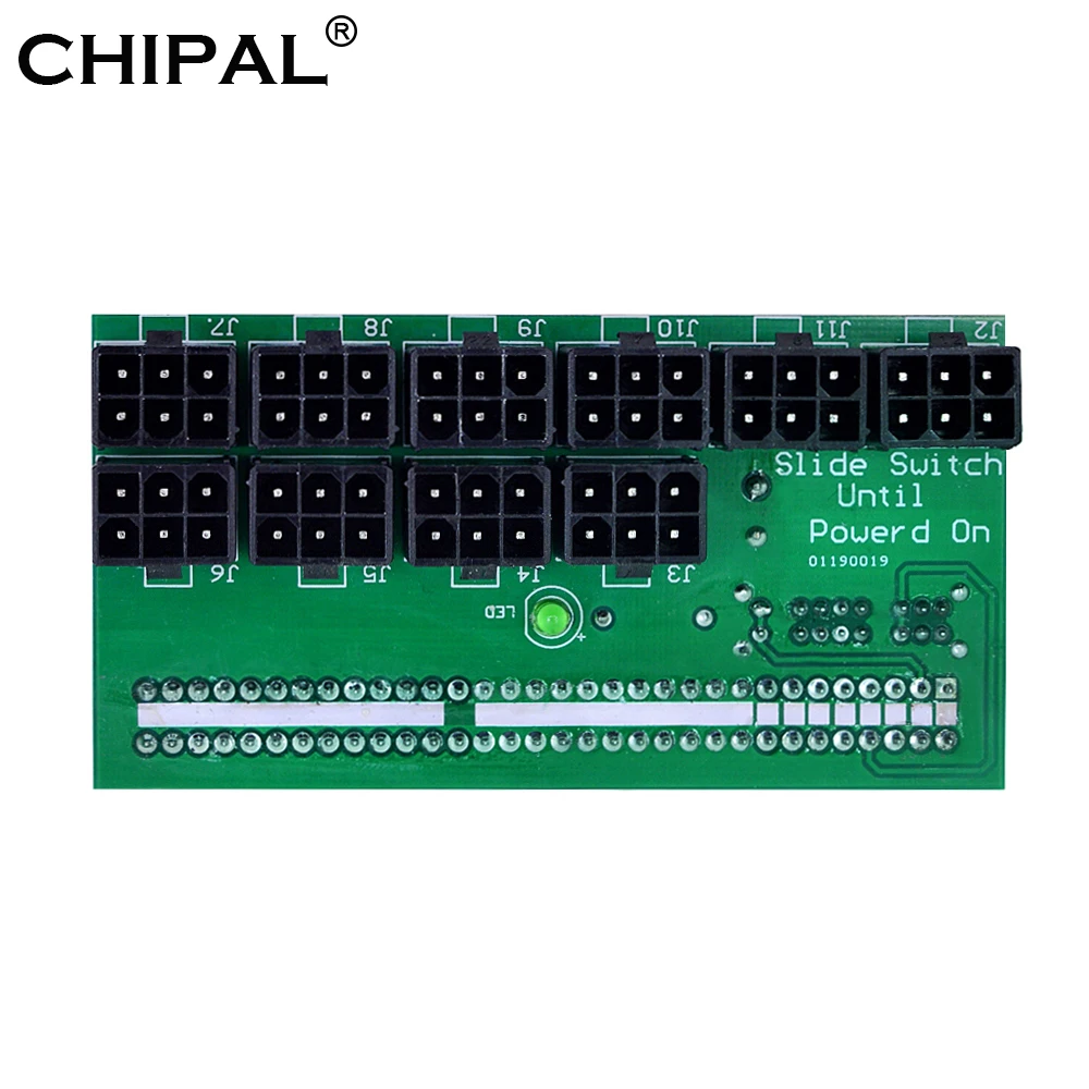 CHIPAL 10 портов 6 контактов плата питания модуль ATX 64 контакта для HP 1200 Вт 750 PSU