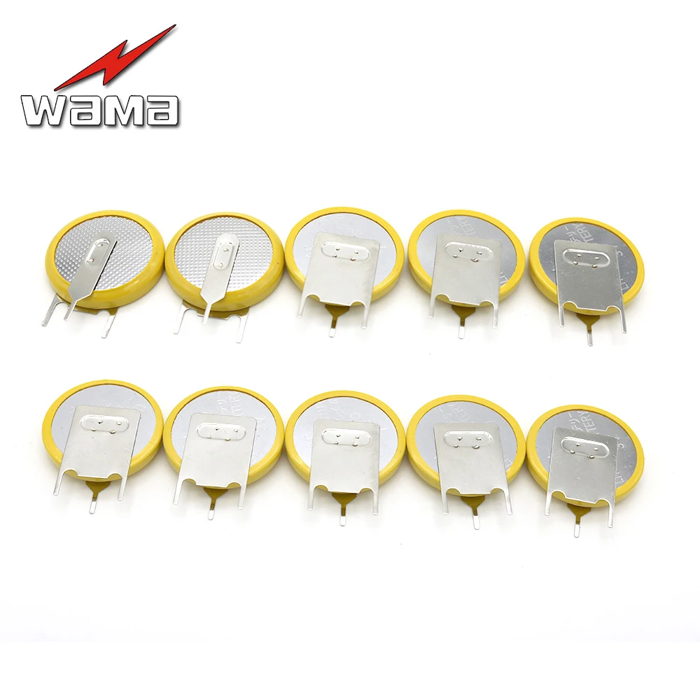 10pcs/lot Wama CR2032 Tabs Solder Foot Soldering Welding Battery Button
