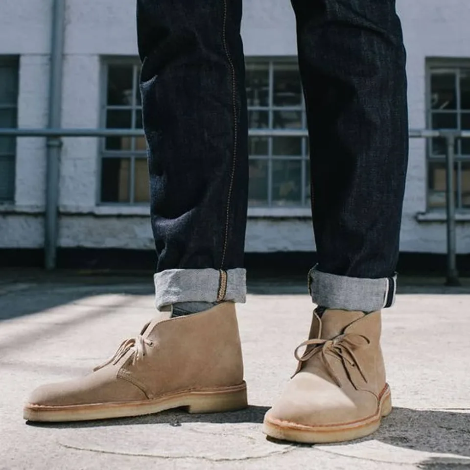 leather desert shoes