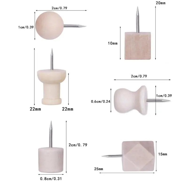 Многофункциональные деревянные штифты для рисования, штифты, игла для позиционирования гвозди для мягких деревянных досок