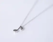 Jisensp 2019 nouveau collier de mode délicate Note de musique colliers pendentifs pour femmes conception Unique mignon collier largos de moda