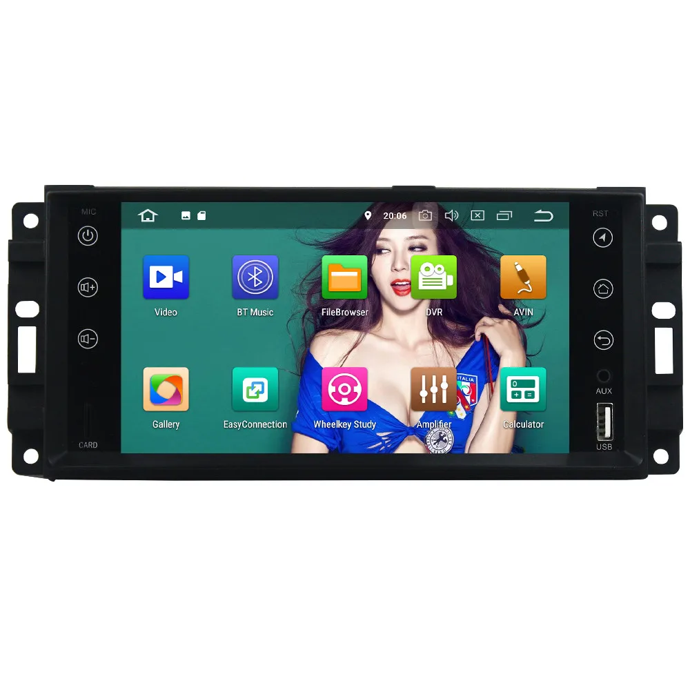 Flash Deal KLYDE 7" 4G Android 8 Octa Core 4GB RAM 32GB ROM Car DVD Player Radio For Jeep Liberty Wrangler Unlimited Compass Grand Cherokee 1
