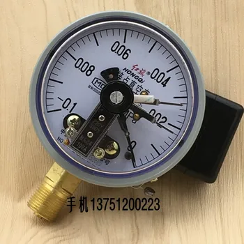 

Red flag YX-100 electric contact vacuum gauge vacuum pressure gauge -0.1-0MPA control table ZX-100