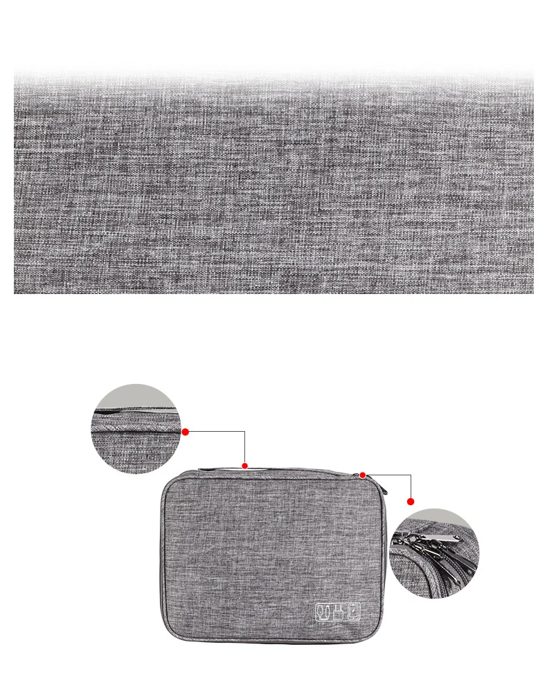 Дорожная сумка для кабеля, портативный цифровой usb-гаджет, органайзер, зарядное устройство, провода, косметичка, на молнии, чехол для хранения, комплект, аксессуары, принадлежности