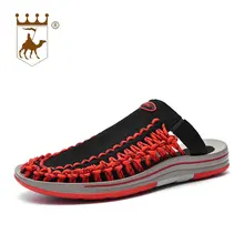 BACKCAMEL новые летние мужские повседневные сандалии мужские летние Baotou молодежи Ткань пляжная обувь в римском стиле прилив склон Лучшая цена размер 38-44