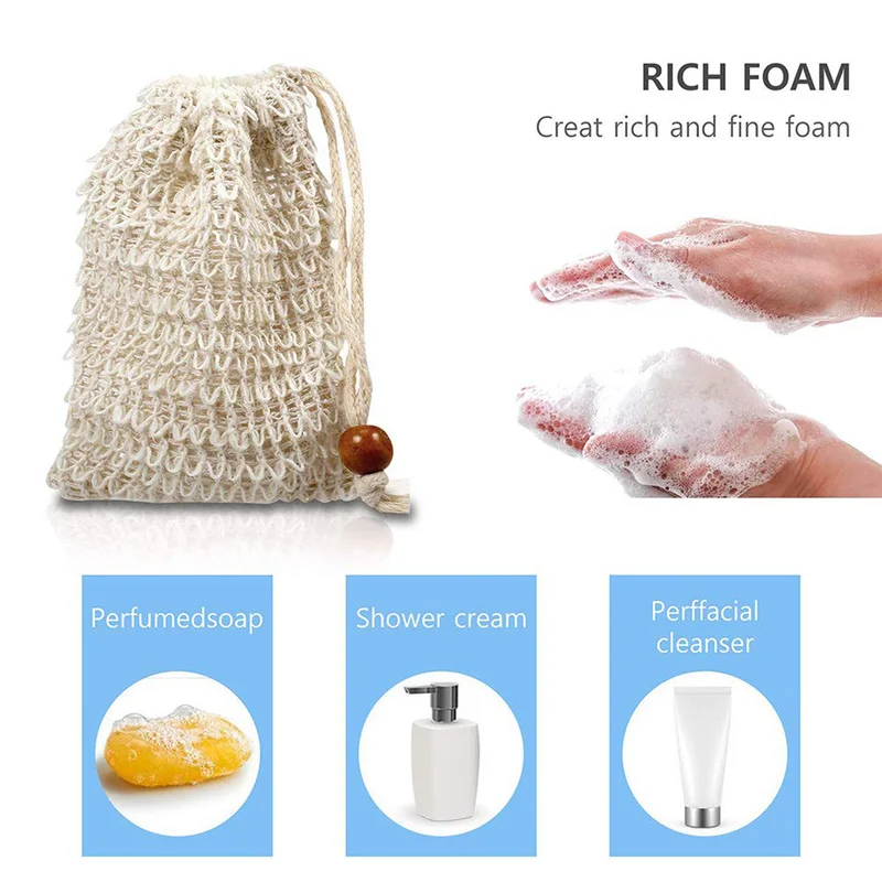 

1pc Soap Blister Mesh Net Easy Bubble Mesh Bag Bathroom Cleaning Tools Bathing Sponge Double-layer Soap Net Foaming