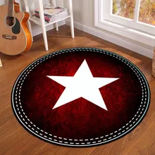 Тренд Мода пентаграмма мягкий фланелевый Придверный коврик для йоги ванная коридор ковры и циновки круглый домашнее украшение большие ковер