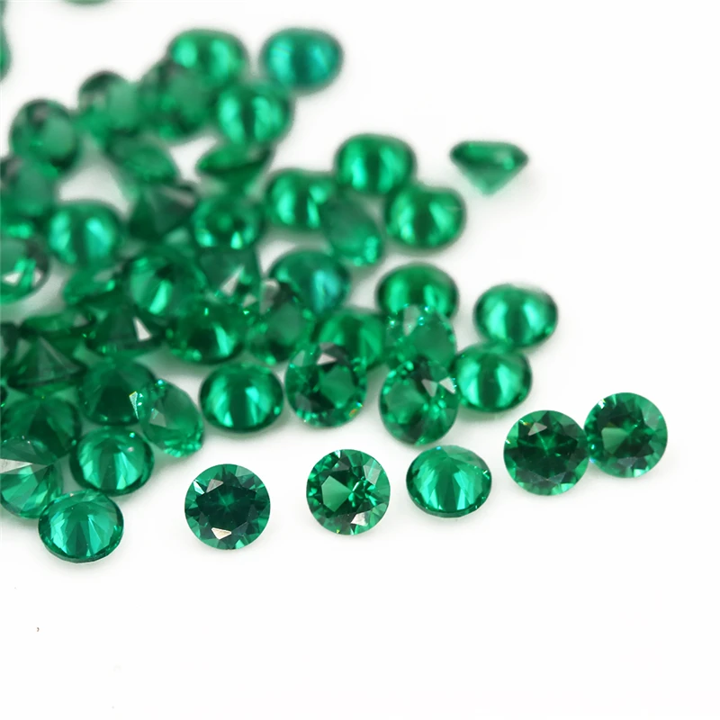 Details about   Size 1~3mm Round Shape Green Synthetic Nano Gemstone 