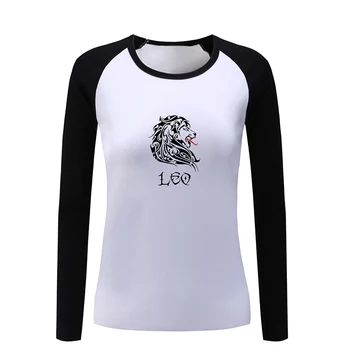 

Constellation Leo Libra Aquarius Scorpio Taurus Tribal Tattoo Design Womens Ladies Printing T shirt Graphic Tee Shirt Tshirts