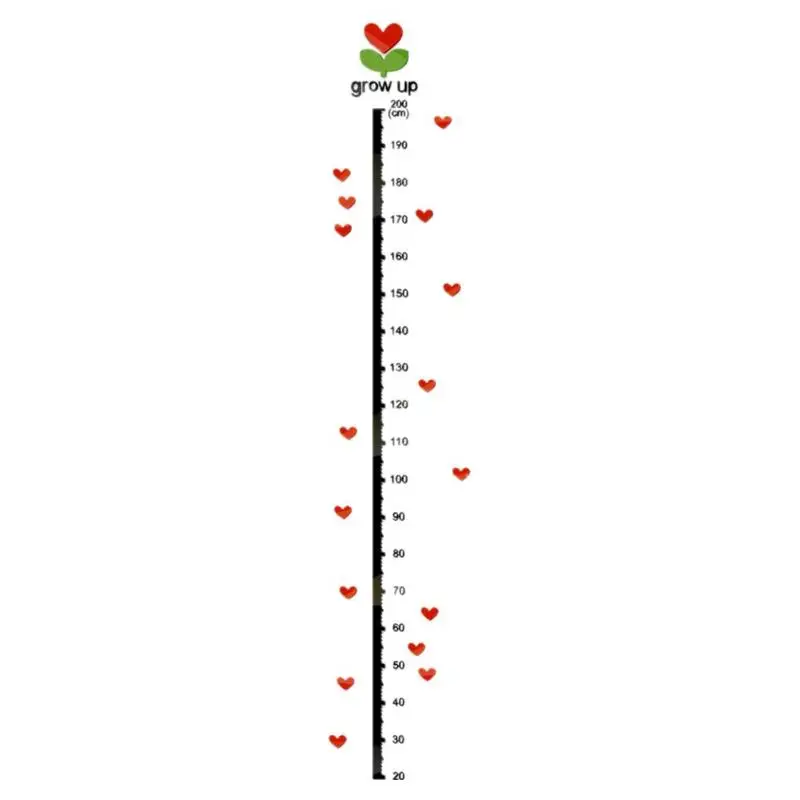 10 видов, Мультяшные наклейки для измерения высоты, настенные наклейки для детского сада, декор детской комнаты, Детская линейка для роста, стедиометр