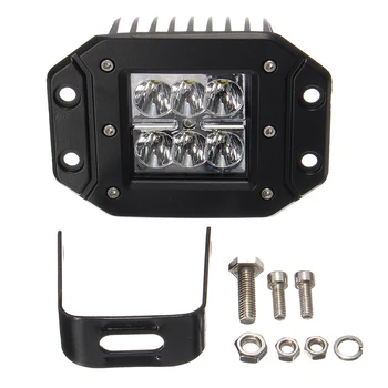 

5inch 18W LED Flush Mounting Light Spot Waterproof Work Light Bar Fog Driving Lamp For Off-road Truck 4WD ATV SUV