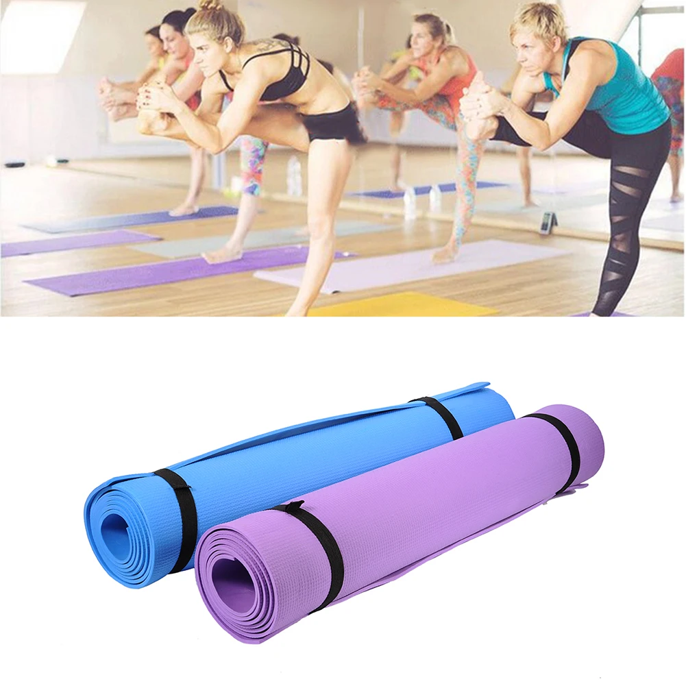 Мм 4 мм складной коврик для йоги нескользящий толстый коврик для пилатеса женский домашний тренажерный зал фитнес EVA спортивный коврик для йоги