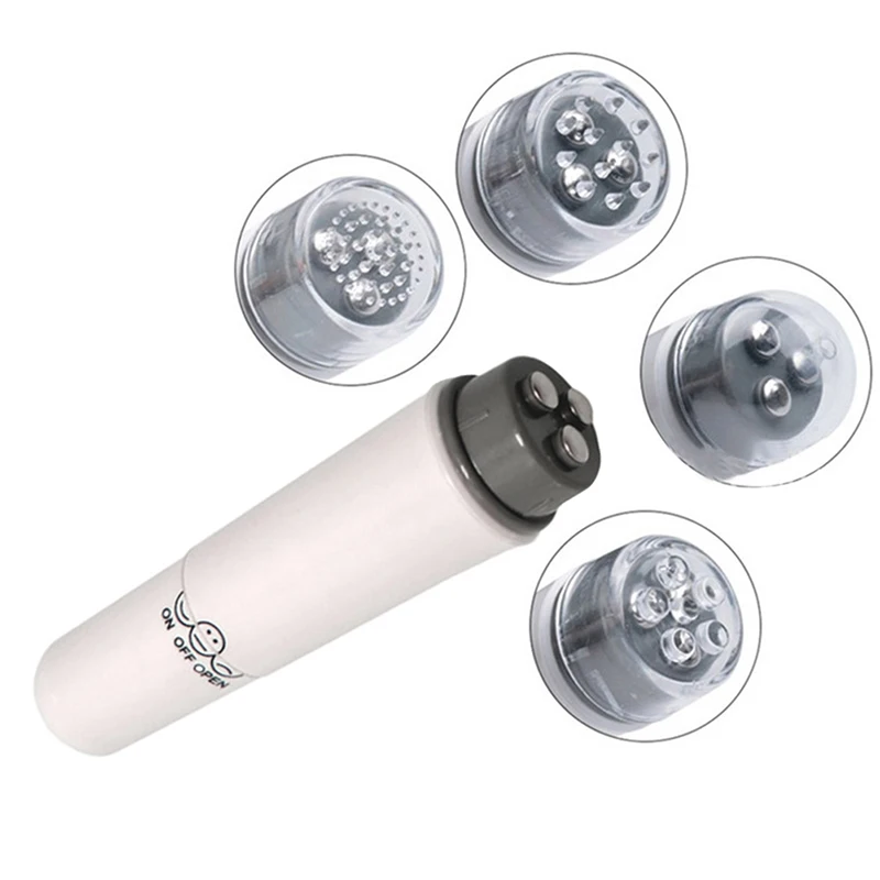 

4 headMini Massage Device Pen Type Electric remove Eye wrinkles pouch Massager Facials Great Vibration Thin Face Massage Stick