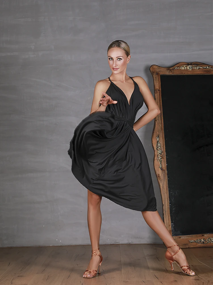 Новый латинский платье для танцев женские сексуальные спинки Женский Взрослые стандартная юбка упражнения одежды вечерние платья для