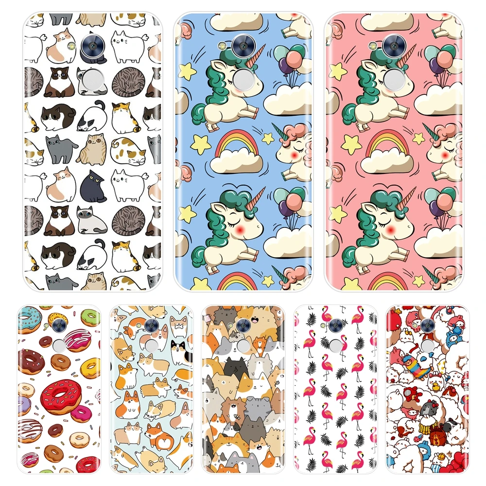 

Cute Unicorn Phone Case For Huawei Honor 4C 5C 6C 6A Pro Silicone Case Soft Cover For Honor 6 5A 4X 5X 6X 6A 4C 5C 6C Pro Case