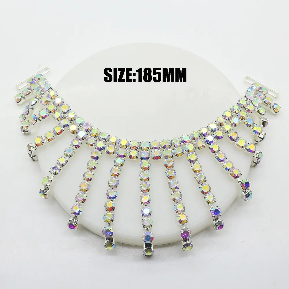 

NEW2017 1pcs 36mm Big color Crystal Rhinestone Bikini decoration buckles,Fashion bikini chain Connectors.