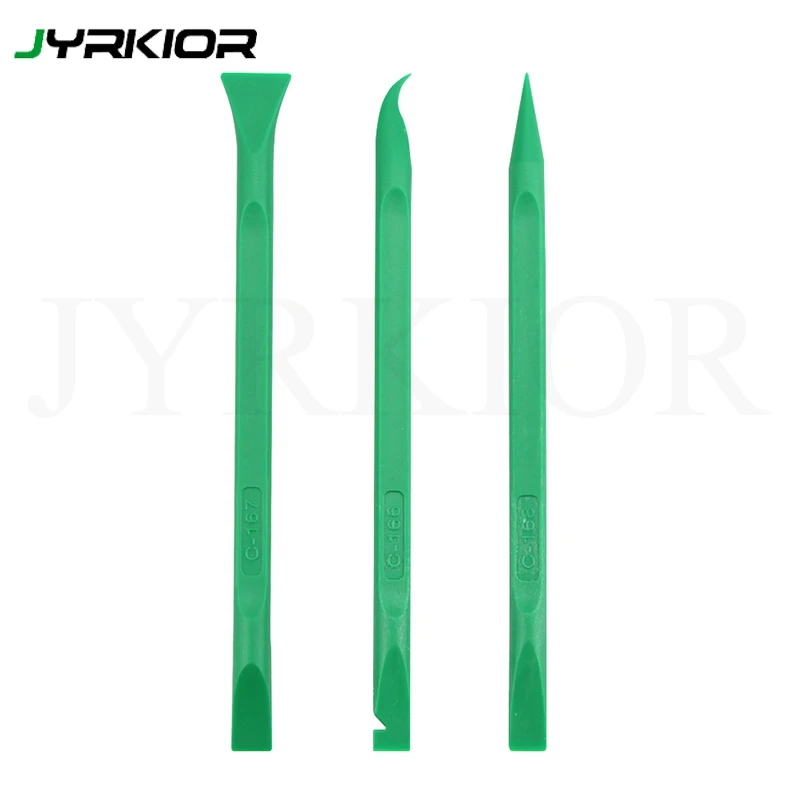 

Jyrkior Green Anti-static Spudger Set 156mm Durable Tough Plastic Pry Bar for Mobile Phone Tablets Laptop PC Repair Tool Kit