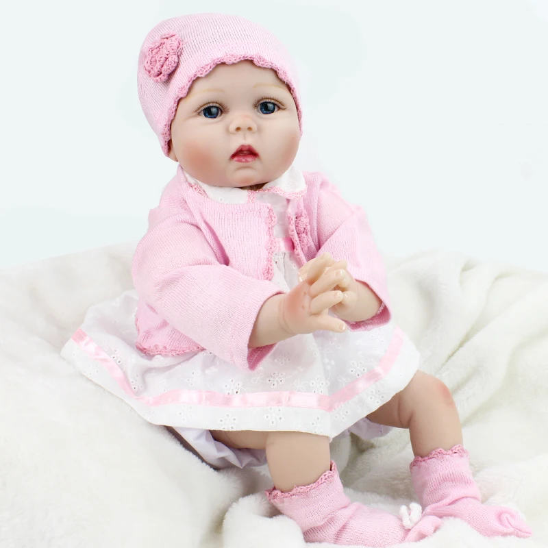 Кукла реборн NPKDOLL 22 дюйма мягкая одежда набивное тело Реалистичная кукла