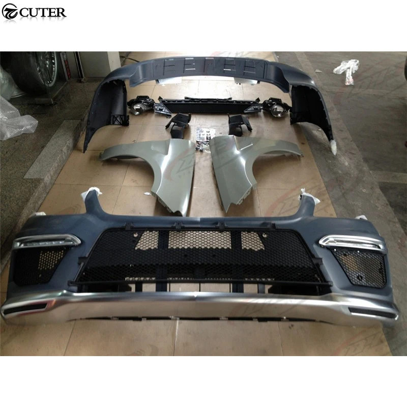 Автомобильный комплект кузова W164 ML300 ML350 ML500 ML63 PP передний и задний бампер для Benz AMG