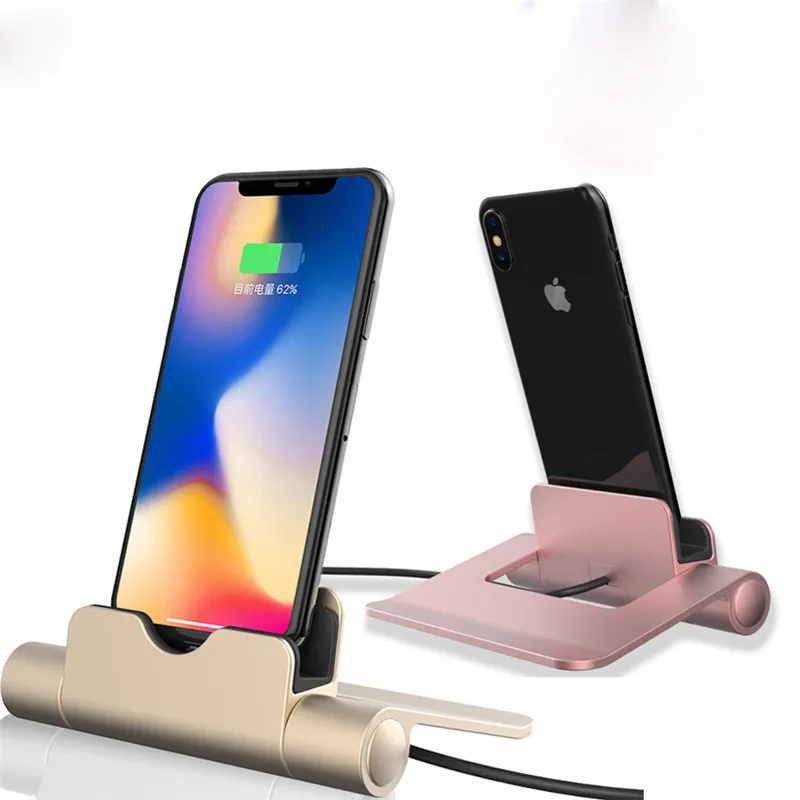 

Mobile Phone Holder Charging Desk Holder StandFast Charging Dock Station Desktop Stand Docking Charger For iPhone Android Type C