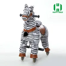 HI CE best price funny mechanical ride on horse toy plush pony horse for kids for sales