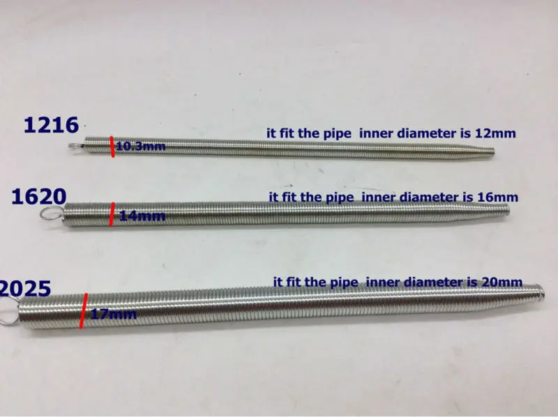 1216 PEX-al-PEX пружина, труба пружина, трубогиб, трубогибочная машина, сантехнические инструменты, длина 27 см