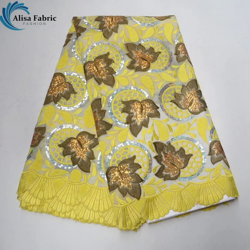 

Swiss Lace Embroider with Sequins African Cotton Lace Fabric Swiss Voile Lace In Switzerland High Quality 2018 for Women Dresses