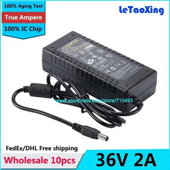

10pcs AC DC Power Supply 36V 2A Adapter 72W Charger LED Transformer For LED Strip Light CCTV Camera DHL Free shipping