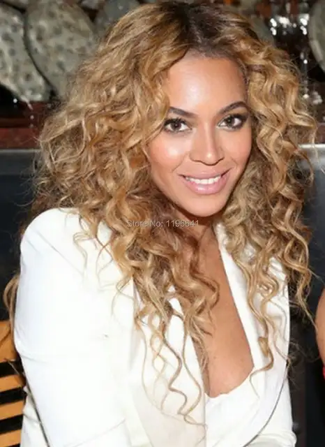 Online Shop Beyonce Hairstyle Color 1b Lace Wig Middle Part Human