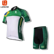 Длинная спортивная одежда AO, комплекты для велоспорта в бразильском стиле, короткие рукава, Майки для велоспорта, дышащие майки для велосипедистов, быстросохнущая одежда для велоспорта