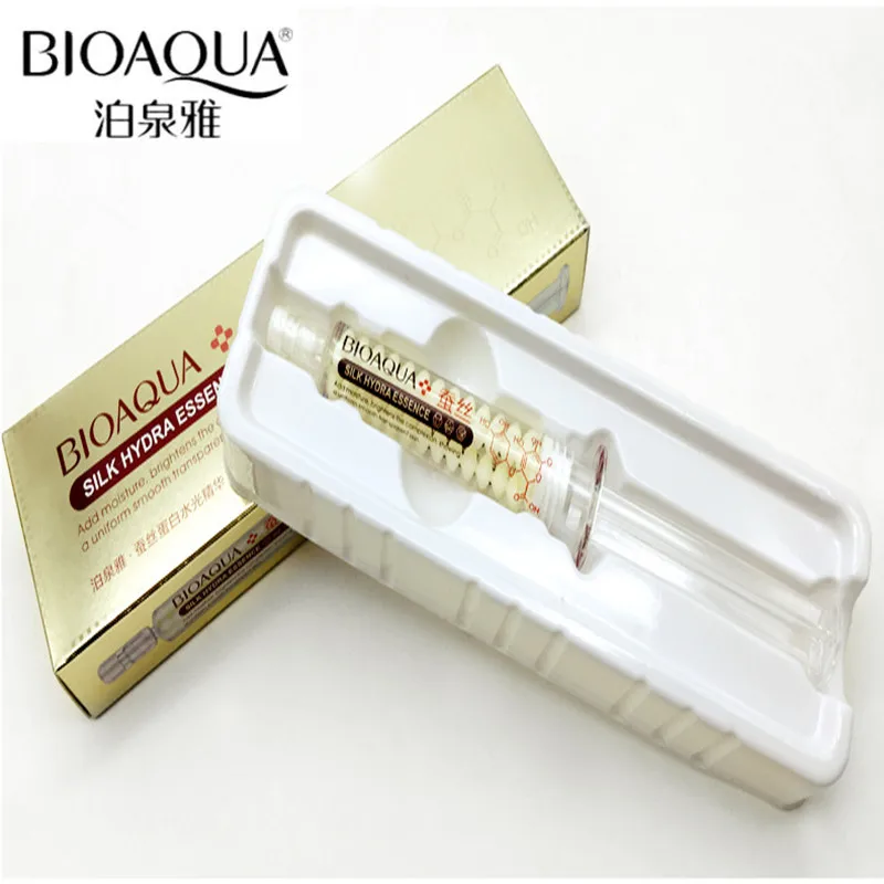 BIOAQUA Silkworm silk Essential Cream protein shape water light needle essence smear type hyaluronic acid moisturizing Smoothing (5)