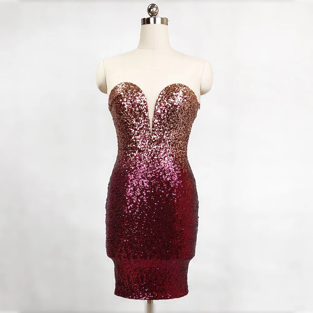 

Self-cutlivation Sweetheart Neck Sequin Evening Dress Vestido Boho Imported-party-dress Sleeveless Beach Backless Evening Gown