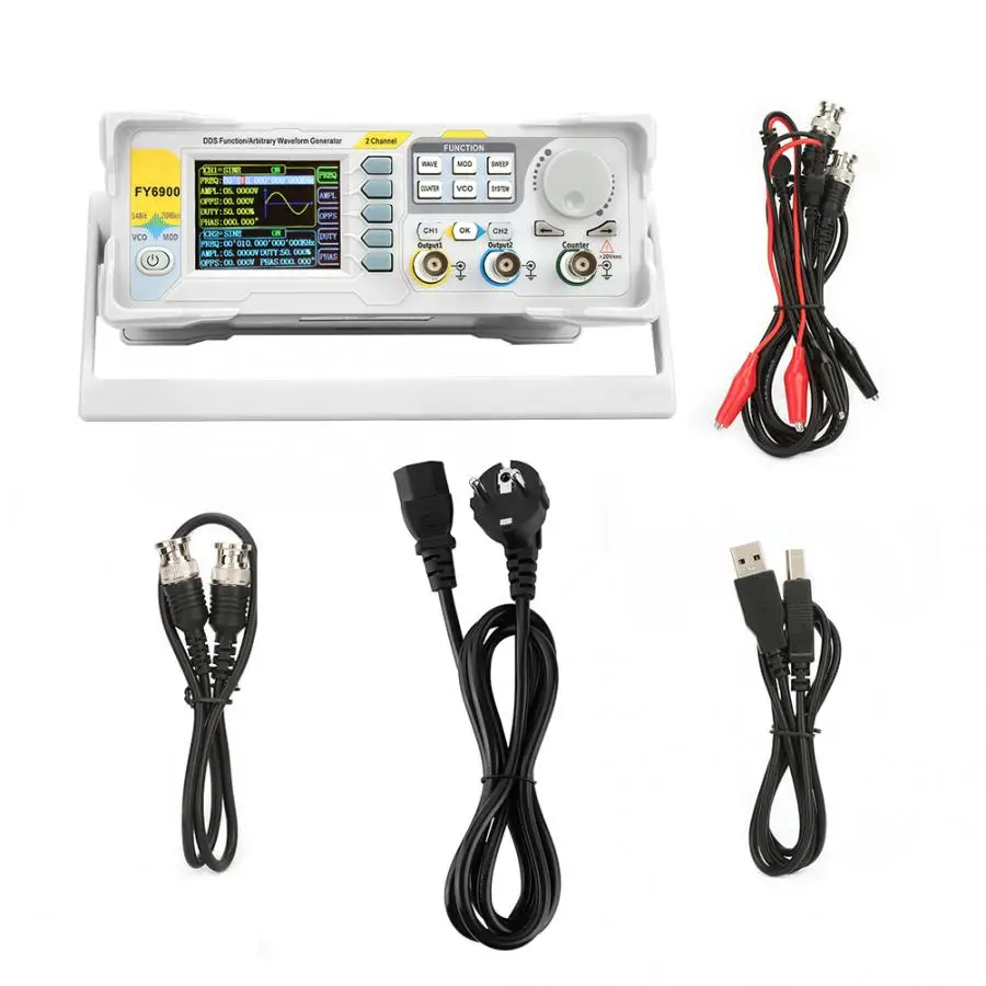 

FY6900-60M Signal Frequency Meter 60MHz Multi-Functional Digital Signal Generator Counter Frequency Meter