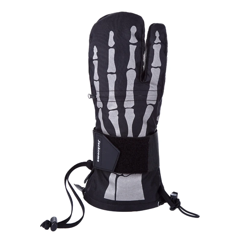 JACKCOME Five Finger Design Warm and Comfortable Waterproof Windproof Skiing    Snowboard Snowmobile Gloves 4