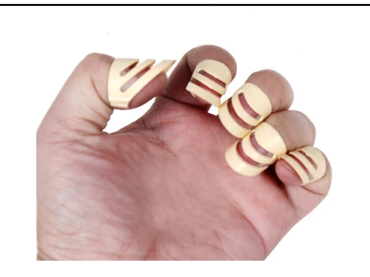 5pcs/lot New Thumb Finger Picks Plectrums Sets Guitar Rings M&L 0.85mm