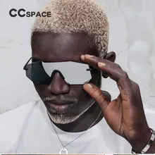 CCSPACE, прямоугольные Соединенные линзы, крутые солнцезащитные очки для мужчин и женщин, Серебряные очки, фирменный дизайн, очки с защитой от ультрафиолета 45198