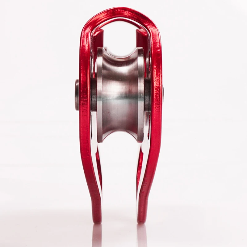 Outdoor climbing rock climbing cable rope pulley/aerial /hoisting heart-shaped/double-axis double pulley group CE certif Outdoor climbing rock climbing cable rope pulley/aerial /hoisting heart-shaped/double-axis double pulley group CE certif
