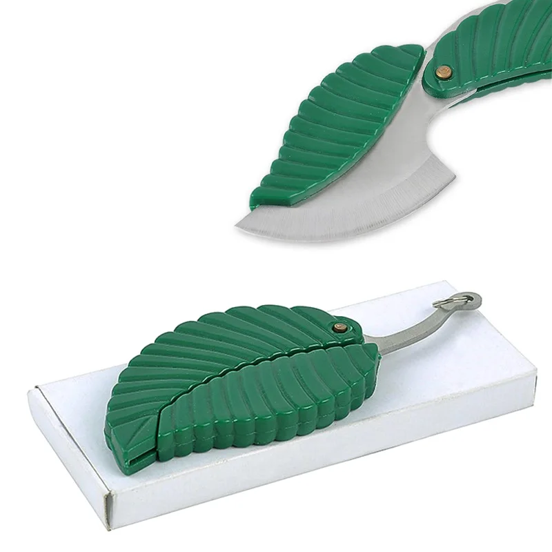Outdoor Camp Knife Folding leaf knife Mini Fold Leaf Shape Pocket Knife