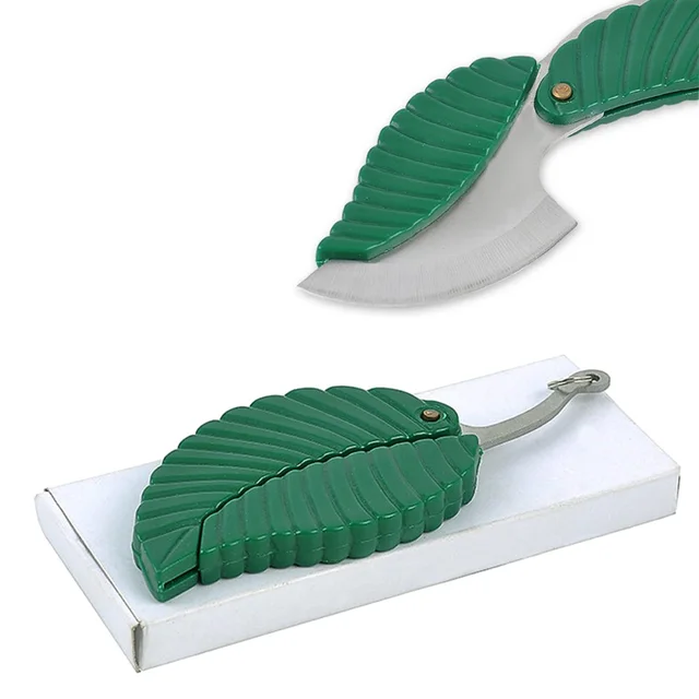 Outdoor Camp Knife Folding leaf knife Mini Fold Leaf Shape Pocket Knife