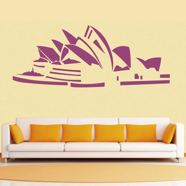 Free-shiping-sydney-opera-house-Wall-Decor-Removable-Vinyl-home-Decal-Kids-wall-Sticker-Art-DIY