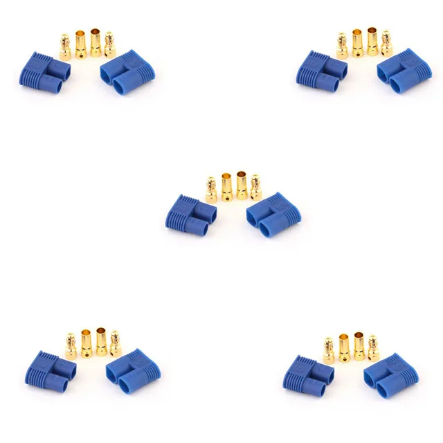 

5Sets Male Female RC EC3 3.5mm Lipo Battery Connector Gold Bullet Plug for Airplane Helicopter Multicopter rc parts