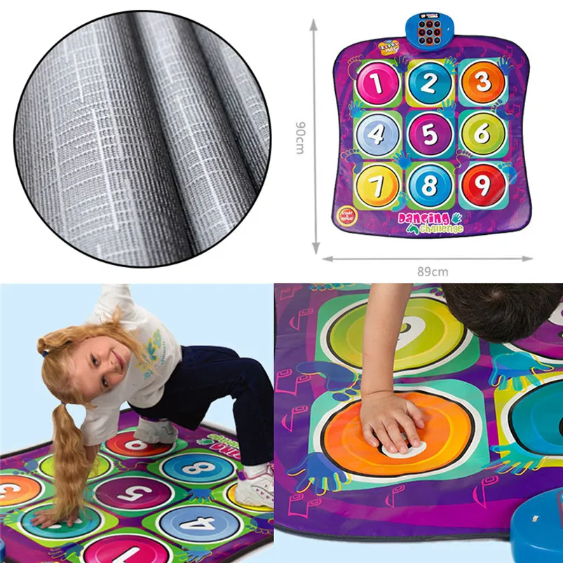 Play Music Carpet Mat Singing Gym Digital Game Dancing Carpet Mat Kids Baby Gift Multifunctional Digital Game Blanket 40MR1801