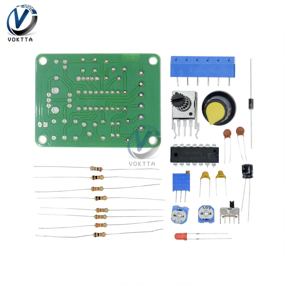 ICL8038 модуль генератора функций DIY Kit генератор сигналов треугольник квадратный выходной дисплей амплитуда частоты синтезатор