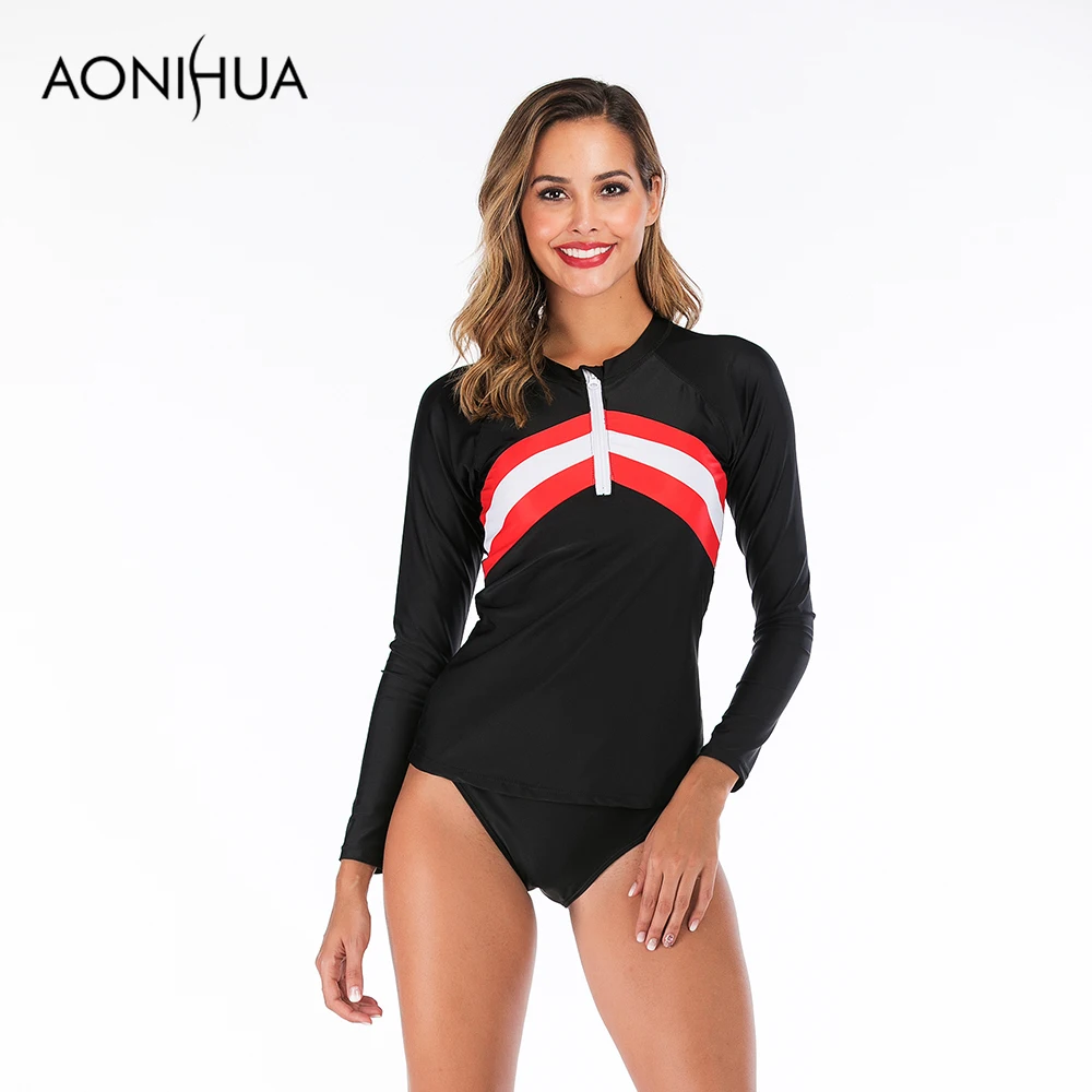 

Aonihua 2019 Two Piece Swimsuit Separate Female Swimming Suit For Women Bathing Suit Printed Swimwear Summer Beach Wear S-2XL