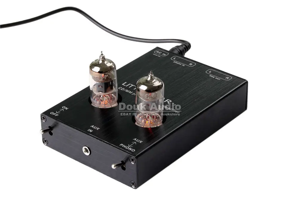Hi Fi 6J1 Valve Tube Phono Stage AUX & MM RIAA Turntable Phonograph