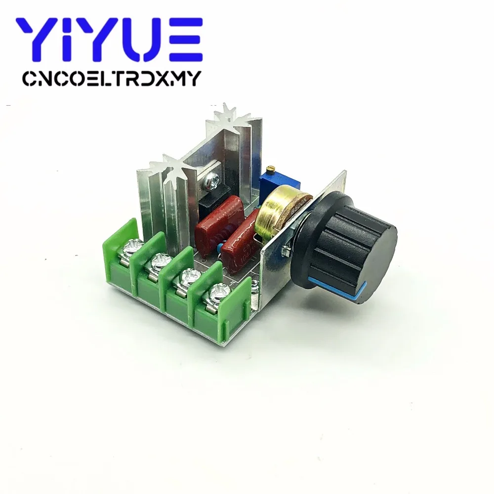 AC 220V 2000W SCR Voltage Regulator Dimming Dimmers Motor Speed Controller Thermostat Electronic Voltage Regulator Module (3)