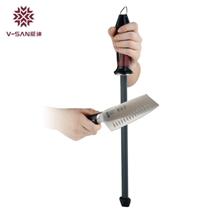 V-SAN профессиональная точилка для кухонных ножей с удобной ручкой керамический высокопроизводительный заточный инструмент-TV1703